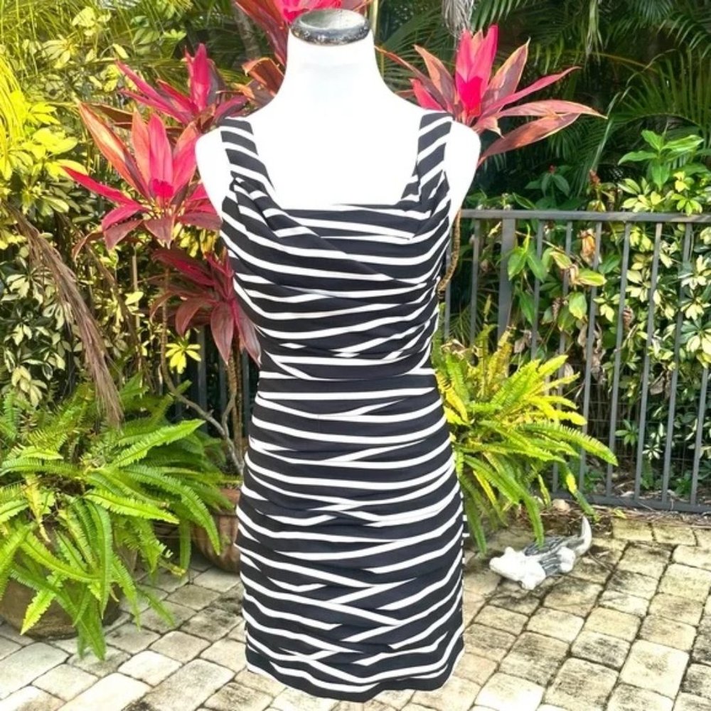 Express Ruched Stripe Mini Dress NWT Size 0